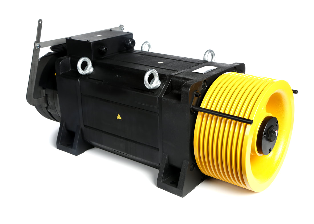 Gearless Lift Motor with the highest efficiency by far - Synchrone